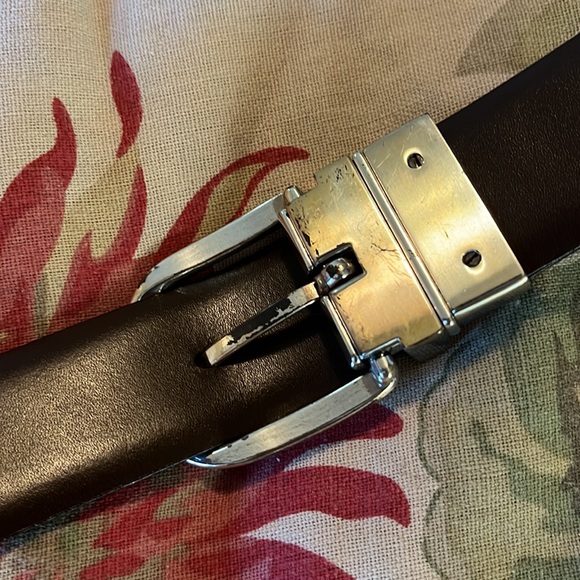 RALPH LAUREN sz Medium Reptile Embossed Leather Belt Width 1.5" Elegant Classic - Picture 14 of 16